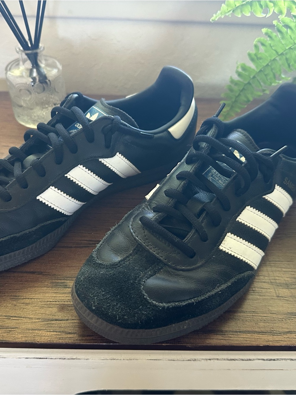 adidas Black and White Men's Samba Sneakers